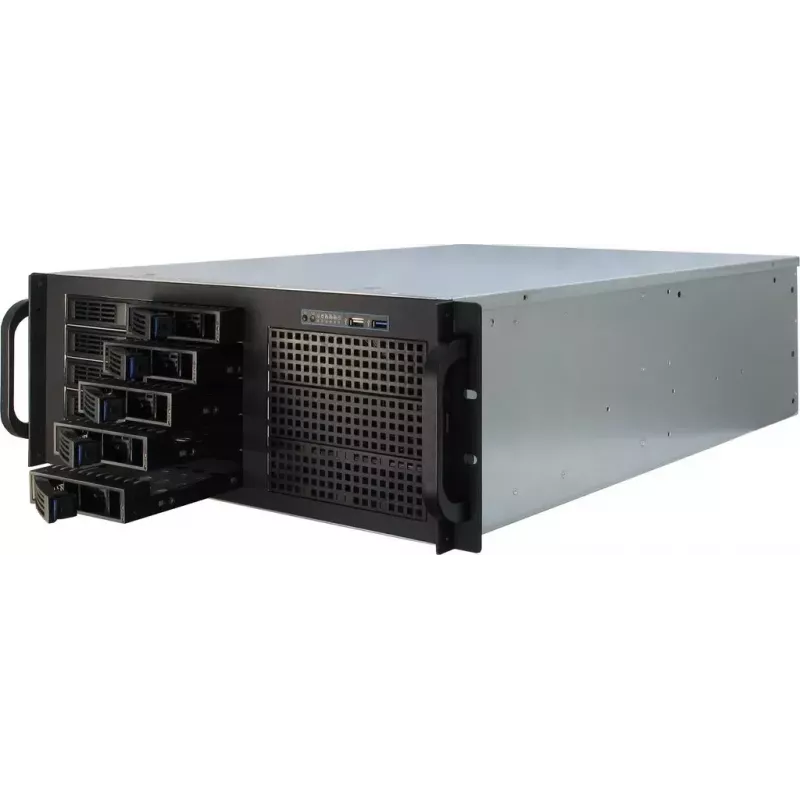 Caja de servidor Inter-Tech IPC 4U-4410 rack negra