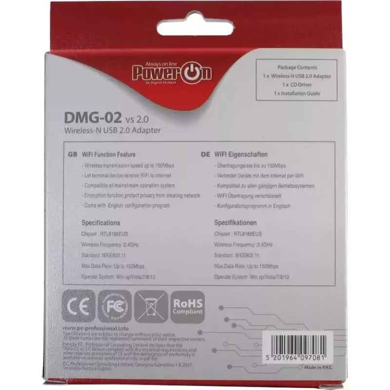 Adaptador WLAN Inter-Tech DMG-02