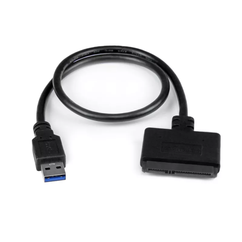 StarTech.com Cable SATA a USB con UASP, negro, 6 Gbit/s, CE, FCC, 0 – 60 °C, -10 – 70 °C, 49 mm