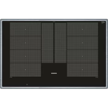 Siemens EX845LYC1E Placa de cocina negra, acero inoxidable placa de inducción empotrable 4 zona(s)