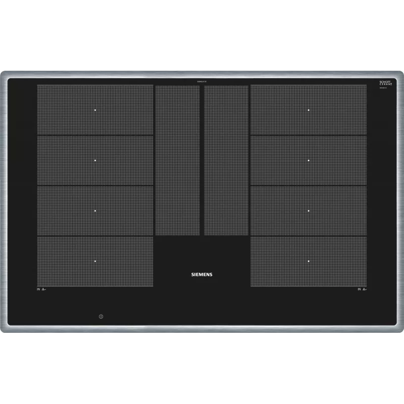 Siemens EX845LYC1E Placa de cocina negra, acero inoxidable placa de inducción empotrable 4 zona(s)