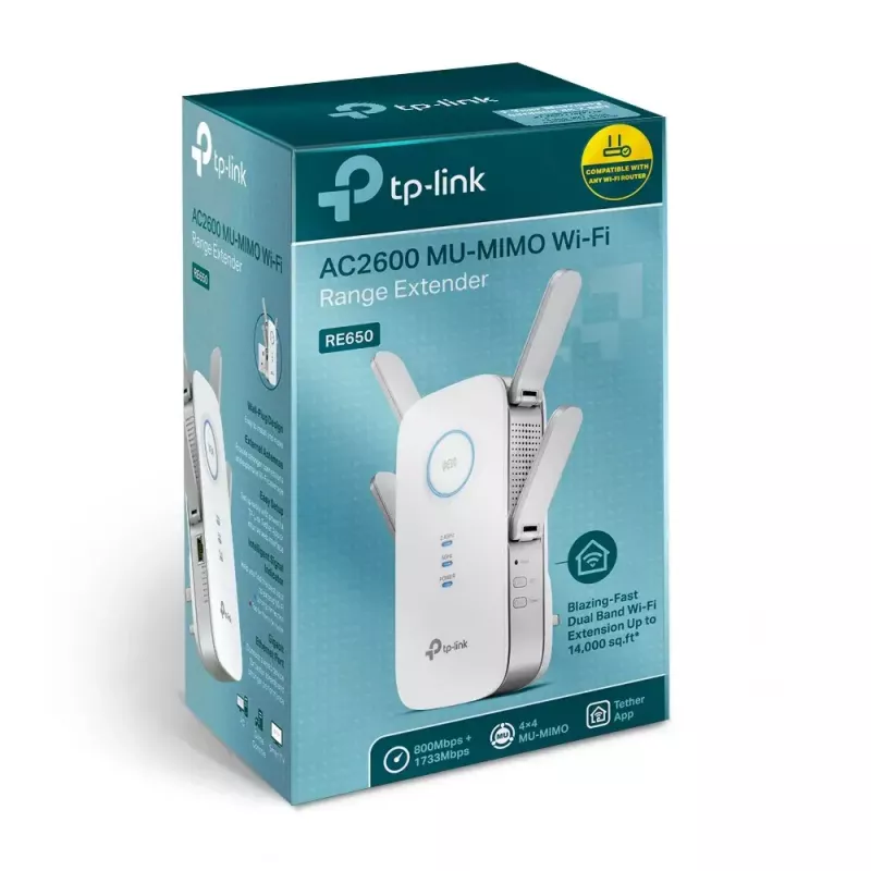 TP-Link RE650 Extensor de red transmisor de red blanco 10, 100, 1000 Mbit/s