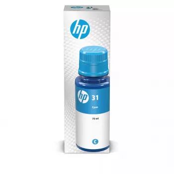 Cartucho HP 31 cian 8000 páginas recarga de tinta 1VU26AE