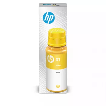 Botella de tinta HP 31 amarillo original 1VU28AE