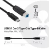 Cable CLUB3D USB 3.1 Gen2 Type-C a Type-B macho/macho, 1 m / 3.3 ft