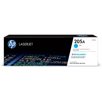 Cartucho de tóner original HP 205A cian LaserJet, 900 páginas, cian, 1 ud.