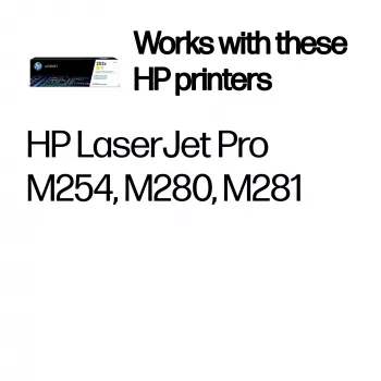 Cartucho de tóner original HP LaserJet 203X alto rendimiento amarillo