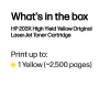 Cartucho de tóner original HP LaserJet 203X alto rendimiento amarillo