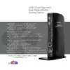 Estación de acoplamiento CLUB3D USB3.2 Gen1 tipo A o C doble pantalla 4K60Hz DisplayLink® certificada