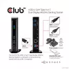 Estación de acoplamiento CLUB3D USB3.2 Gen1 tipo A o C doble pantalla 4K60Hz DisplayLink® certificada