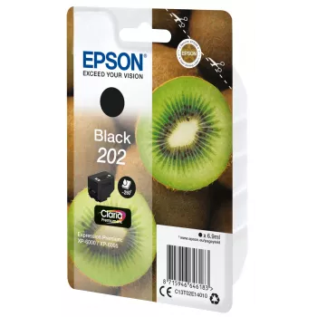 Cartucho EPSON de tinta pack individual Kiwi negro 202 Claria Premium Ink 6,9 ml