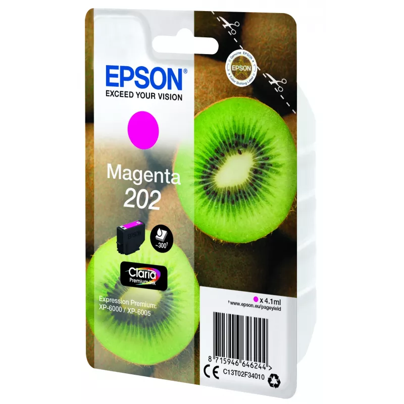 Cartucho de tinta Epson Kiwi pack individual magenta 202 Claria Premium