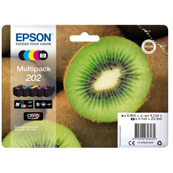 Tinta Epson Kiwi multipack 5 colores 202 Claria Premium