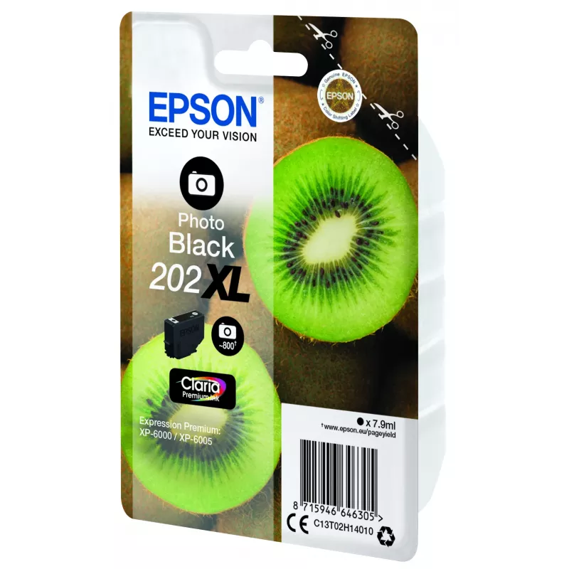 Epson 202XL cartucho de tinta negro fotográfico para Expression Premium XP-6000 (C13T02H14010)