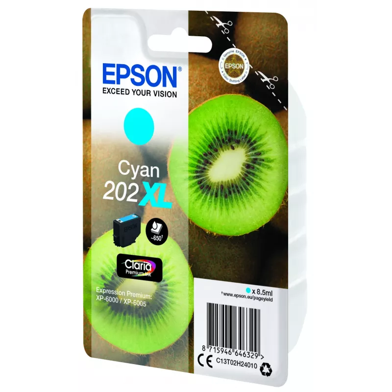 Cartucho Epson 202XL para Expression Premium XP-6000 cian