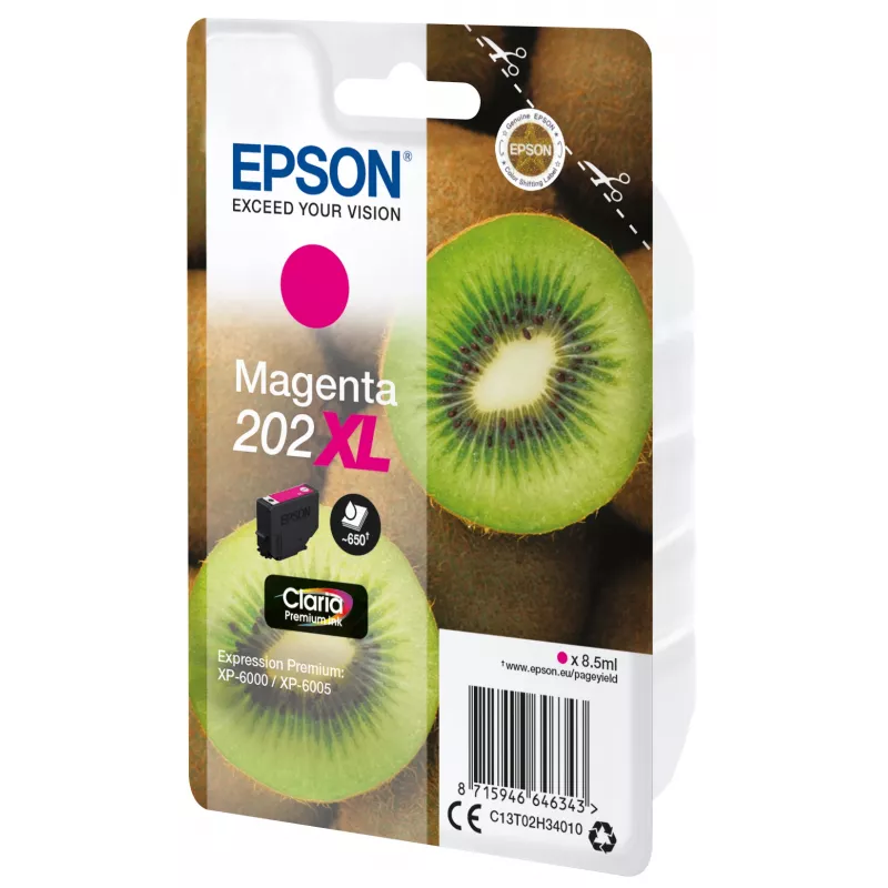 Tinta Epson Kiwi pack individual magenta 202XL Claria Premium