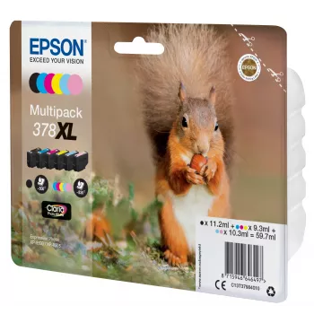 Tinta Epson Squirrel multipack 6 colores 378XL Claria Photo HD