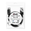 Club 3D CAC-2068 cable DisplayPort 1.4, HBR3, 32,4 Gbps, 8K60Hz, M/M, 2 m, negro