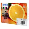 Tinta Epson Oranges multipack 5 colores 33XL Claria Premium, alto rendimiento (XL), negro, negro foto, cian, magenta, amarillo, tinta pigmentada, tinta a base de colorante, 12.2 ml, 8.9 ml