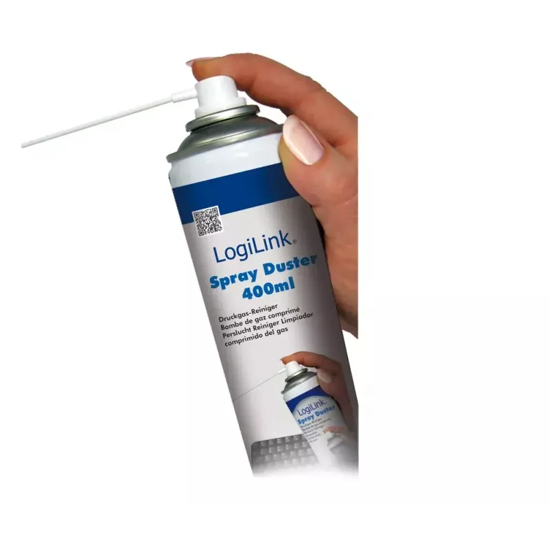 Aire comprimido LOGILINK 072074 — para electrónica y teclados, bote compacto