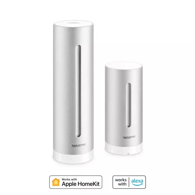 Estación meteorológica digital Netatmo NWS01-EC aluminio batería/USB Wi-Fi
