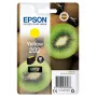 Tinta Epson Kiwi pack individual amarillo 202 Claria Premium Ink, rendimiento estándar, amarillo, tinta pigmentada, 4,1 ml, 1 ud., 300 páginas