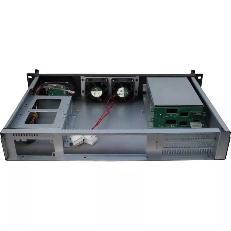 Caja de servidor Inter-Tech 1.5U-1528L rack negro
