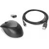 Ratón HP Wireless Premium, ambidiestro, láser, RF inalámbrico, 1200 DPI, negro