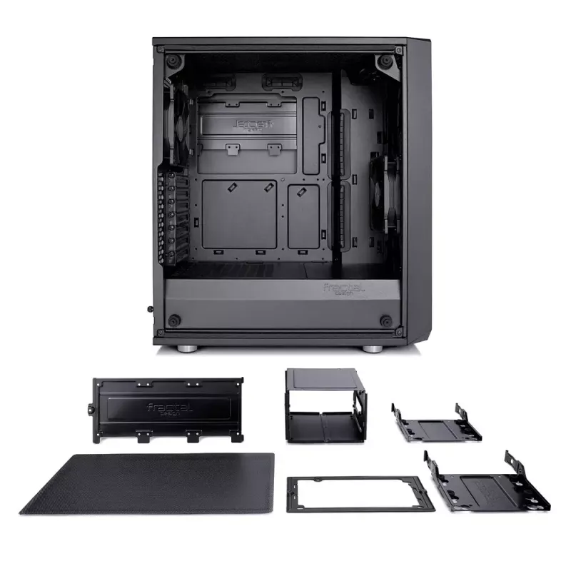Caja de PC Fractal Design Meshify C Midi Tower negra