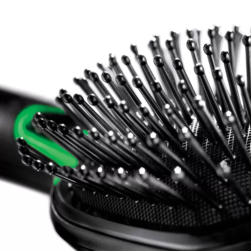 Cepillo de pelo con cerdas BRAUN BR710 para adultos, negro y verde, 175 g