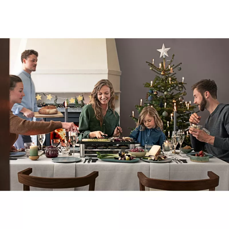 WMF Lono 0415040011 Raclette 8 personas 1500 W negro, cromo