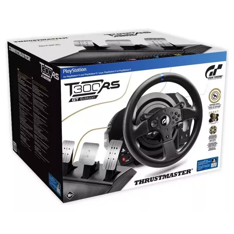 Thrustmaster T300 RS GT Negro Volante + pedales analógico / digital PC, PlayStation 4, PlayStation 5, Playstation 3