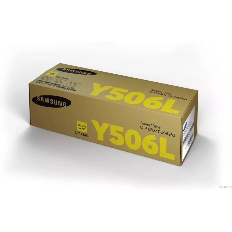 Samsung CLT-Y506L Cartucho de tóner original amarillo de alto rendimiento