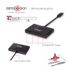 CLUB3D Multi Stream Transport Hub DisplayPort 1.2 Cuatro monitores alimentado por USB
