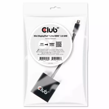 Adaptador activo CLUB3D Mini DisplayPort 1.2 a HDMI 2.0 UHD