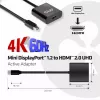 Adaptador activo CLUB3D Mini DisplayPort 1.2 a HDMI 2.0 UHD