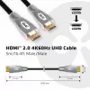 CLUB3D HDMI 2.0 4K60Hz Cable UHD 5m/16.4ft