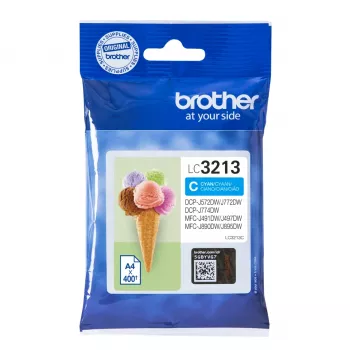 “Brother LC3213C” Cartucho de tinta 1 unidad Original Alto rendimiento (XL) cian