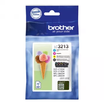 Brother LC3213VAL Cartucho de tinta 4 unidades Original Alto rendimiento (XL) negro, cian, magenta, amarillo