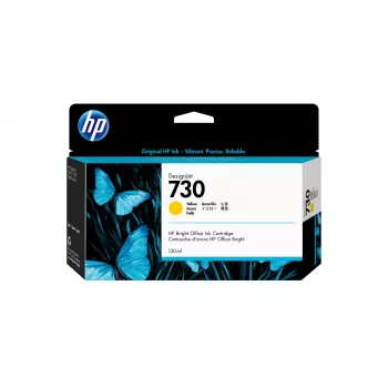 HP 730 130-ml Amarillo Cartucho de tinta DesignJet, serie de impresoras HP DesignJet T1700, impresión térmica de inyección de tinta, amarillo, Singapur, 202 mm, 129 mm