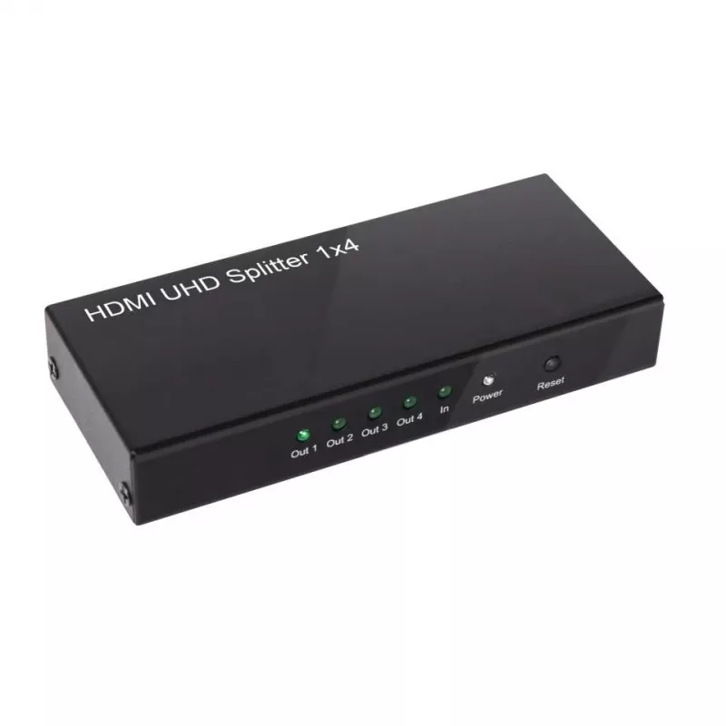 CLUB3D HDMI™ 4K@60Hz UHD Splitter alimentación AC 4 puertos