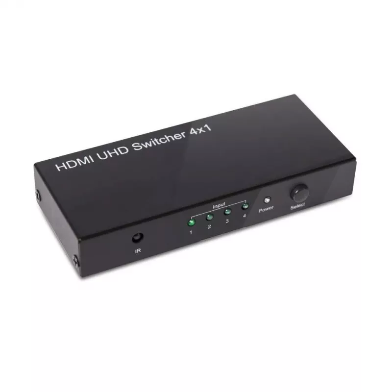 CLUB3D HDMI™ 2.0 UHD 4K60Hz SwitchBox 4 puertos con mando a distancia IR