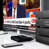 CLUB3D HDMI™ 2.0 UHD 4K60Hz SwitchBox 4 puertos con mando a distancia IR
