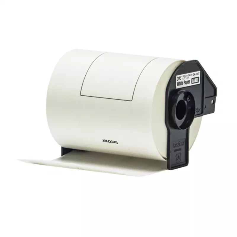 Cinta de etiquetas Brother DK-11247 negro sobre blanco