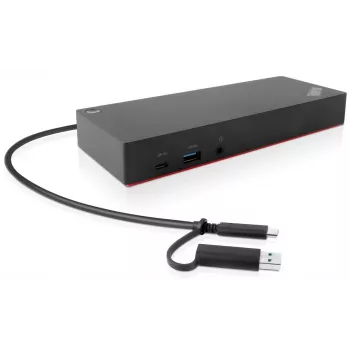 Dock/Replicador de puertos para portátil Lenovo 40AF0135EU con cable negro