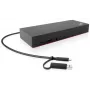 Dock/Replicador de puertos para portátil Lenovo 40AF0135EU con cable negro