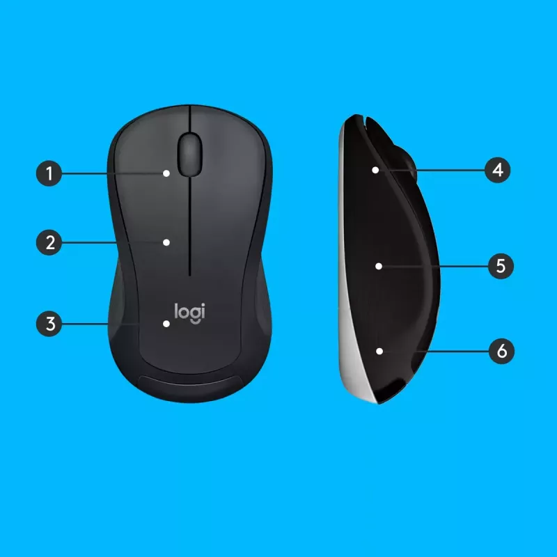 Conjunto de teclado y ratón inalámbricos Logitech MK540 Advanced – teclado QWERTZ de tamaño completo, receptor USB, distribución US, ratón ergonómico, negro/blanco