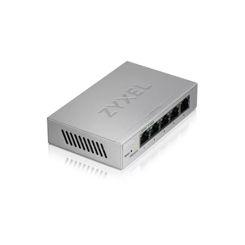 Zyxel GS1200-5 Gigabit Ethernet gestionado (10/100/1000) plateado