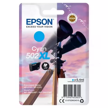 Cartucho Epson 502XL cian 470 páginas