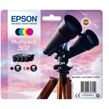 Cartucho Epson C13T02V64010 502 multipack BK C M Y